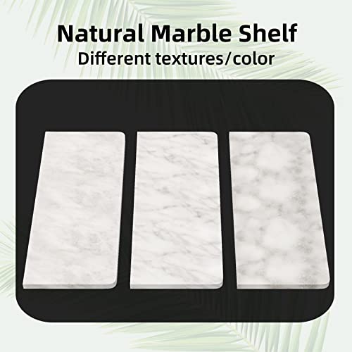 Brushed Nickel Toilet Paper Holder with Shelf, New Upgrade Double Toilet Paper Holder with Storage, Marble Roll Toilet Paper Wall Mount for Bathroom Washroom - color: Brushed Nickel, size: 2 Roll
