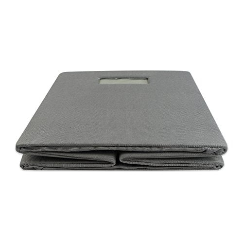DII Poly-Cube Storage Collection Hard Sided, Collapsible Solid, Small, Gray - color: Gray, size: Small Square, 11x11x11"