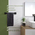 KOKOSIRI 12-Inch Single Towel Bar, Bathroom Kitchen Towel Holder, Wall Mounted SUS304 Stainless Steel Towel Rack 2 Pack, Matte Black, B4003BK-L12-P2 - color: Matte Black, size: 12-Inch (2 Pack)