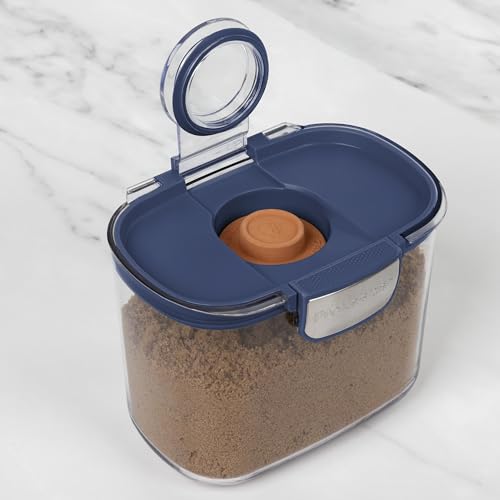 ProKeeper+ Airtight Food Storage Container Set – Clear Plastic Flour and Sugar Canister Set with Magnetic Accessories for Kitchen Organization (Navy, 9-Piece) - color: Navy, size: 9-Piece