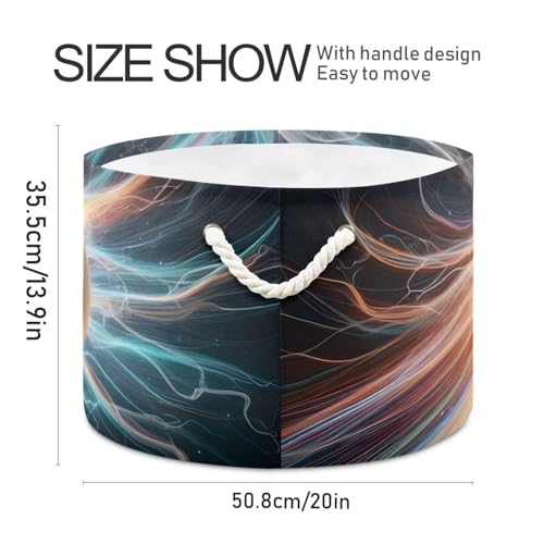 Baseball Print Round Storage Basket Sport Lightning Ball Large Laundry Hamper 20 x 20 x 14 Inches Organizer Bin with Cotton Rope Handles Clothes Storage Bag for Nursery Bedroom Living Room Decor - color: White and Red