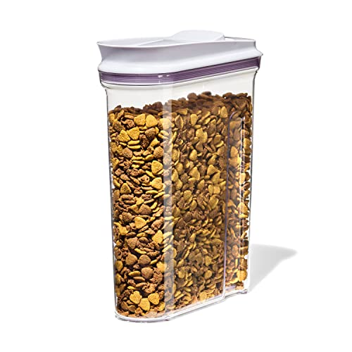 OXO Good Grips Pet Food Dispenser - 4.5 Qt/4.25 L |Ideal for up to 4lbs of Dog Food or 3.5lbs of Cat Food | Airtight Dog and Cat Food Storage Container | BPA Free - size: Pet POP 4.5 Qt