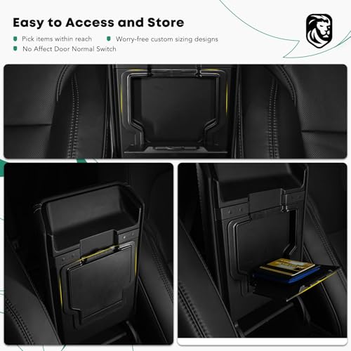 YHTAUTO Armrest Hidden Storage Box for Tesla Model Y Juniper 2025 2026 (Premium & Performance), Tesla Model 3 Highland 2024 2025 2026, Center Console Organizer Tray Compartment Storage Car Accessories - style: 1PC Armrest Hidden Storage Box