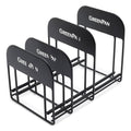 GreenPan Stainless Steel Wire Cookware Storage Rack, 5 Frying Pan Compartments, Countertop or Cabinent Organizer, Minimizes Clutter, Fast Drying, Wipes Clean, Black - size: Frying Pan Storage Rack