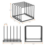 Cutting Board Organizer, Kitchen Cabinet Organizer, Divided Rack with 5 Slots for Baking Trays, Cutting Boards - Cookie sheet Organizer Inside Cabinet, Baking Sheets Holder (large) - style: 1PC(Large)
