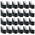 Limitliho 24 Pack Black Cardboard Magazine Holder, Sturdy Book Bins for Classroom Library, 10.6'' ×10.2'' ×3.5'' Inch Vertical File Folder Box - color: Black