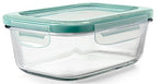 OXO Good Grips 3.5 Cup Smart Seal Airtight Glass Rectangle Food Storage Container - size: 3.5 Cup, style: Glass