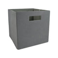 DII Poly-Cube Storage Collection Hard Sided, Collapsible Solid, Small, Gray - color: Gray, size: Small Square, 11x11x11"