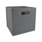 DII Poly-Cube Storage Collection Hard Sided, Collapsible Solid, Small, Gray - color: Gray, size: Small Square, 11x11x11"