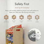Humble Crew, Natural/Primary Kids' Toy Storage Organizer with 12 Plastic Bins, 34*35*15.5inch - color: Natural/Primary
