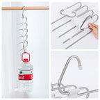 Kalimdor Pants Hangers 2 Pack Space Saving Metal Closet Organizer,Clothes Pants Hangers,Anti-Slip Design,Closet Organizers and Storage for Pants Jeans Skirts Scarf Legging - size: 2 Pack