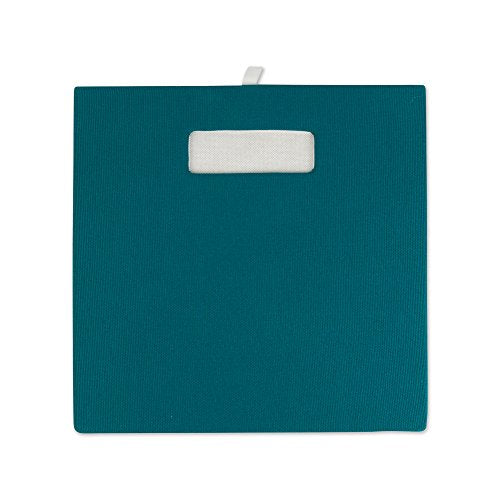 DII Poly-Cube Storage Collection Hard Sided, Collapsible Solid, Large, Teal - color: Teal, size: Large Square, 13x13x13"