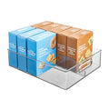 iDesign Divided Storage Bin with Handle for Pantry, Fridge, or Freezer, Clear, Made in USA - style: Pack of 1