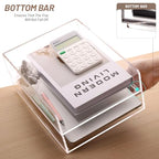 SANRUI Paper Organizer for Desk,Acrylic Stackable Letter Tray, Clear Desk Organizer, Paper Sorter for Office,Home or School,2-Pack - style: A4 Vertical File Trays 2 Tier
