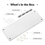 Kitchen Sink Caddy Water Absorbing Stone Tray For Sink, Diatomite Bathroom Countertop Tray Organizer, Faucet Stone Drying Mat Coaster Soap Dish Sponge Dispenser Holder (White) - color: White