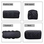 Armchair Caddy,Non Slip Sofa Armrest Organizer, Couch Armrest Remote Control Holder,Waterproof Recliner Arm Caddy with 14 Pockets for Cell Phone TV Remote Control - color: Black