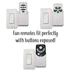 The No-Screwups Remote Control Holder by Mount Genie (White): Wall Mount with No Damaging Screws or Tape. Installs in Seconds on Any Light Switch. Great for TV, Ceiling Fan and Roku Remotes. - color: White