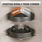 Conworld Corner Shower Caddy with Suction Cups, Shower Suction Shelf With Towel Bar, Wall Bathroom Shower Organizer Corner with Hooks, No-Drilling Removable (Aluminum, 2-Pack, Gunmetal Gray) - style: Gunmetal Gray-（With towel bar）