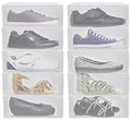 Greenco Clear Foldable Shoe Storage Boxes, 10 Pack. Stackable Heavy Duty Plastic Shoe Storage Boxes, Shoe Box Organizers - size: Pack of 10