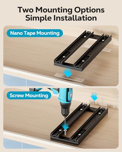 Nieifi Spice Organization for Cabinet-Vertical Spice Rack Pull Out-Spice Rack Organizer for Cabinet-8-1/4 inch Wide-Seasoning Kitchen Organizer-8.26" W x 10.6" D x 8.7" H-2 Pack-2 Tier - color: Black, size: 8-1/4" - 2 Pack