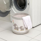 Baby Toy Basket Laundry Hamper Blanket Baskets Cute Elephant Nursery Storage Basket, Woven Cotton Rope Nursery Organization Bins For Girls Boys Kids Baby Shower Gifts Baskets