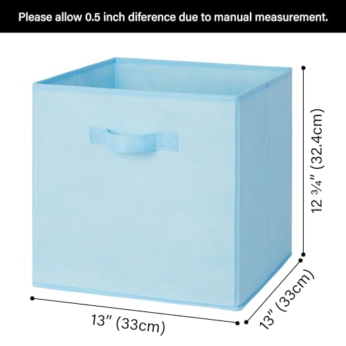 GRANNY SAYS 13 Inch Cube Storage Bins, Colorful Cube Storage Organizer, Fabric Storage Bins, Storage Cubes for Shelves, Closet, Toy Storage Bins for Kids Room, Play Room, Colour, 6-Pack - color: Pastel, size: 13 Inch-6 Pack