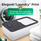 Skywin Laundry Pod Container with Slide Lid, 15 x 8.7 x 4.5 In, Holds 11 Pounds OR 120-150 Pods, Black with Print - color: Black with Print, size: 1 Pack
