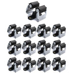 3-H Mop Holder 12 Pack,Brush Holder,Broom Holder Wall Mounted for Kitchen Bathroom Laundry Room Shed Garage Garden(Black) - color: Black, size: 12