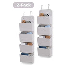 Delta Children GAP babyGap 2-Pack Over the Door Storage Organizer with 4 Pockets, Grey - color: Grey
