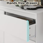 Furniouse Modern 9 Large Storage Drawers Dresser for Clothes Organizer, White Modern Chest of Drawers for Closet, 60" Long Drawer Organizer Cabinet for Bedroom,Living Room,Entryway,Hallway - size: 15"D x 59.1"W x 31.5"H (9 Drawers)