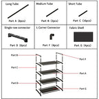 Upgrade Stackable Small Shoe Rack, 4-Tier Shoe Shelf Storage Organizer with Handle for Entryway, Hallway and Closet (Black) - size: 4-Tier(Black)