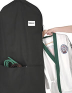 Whitmor Zippered Garment Bag with Pocket, Black - color: Garment Bag Black