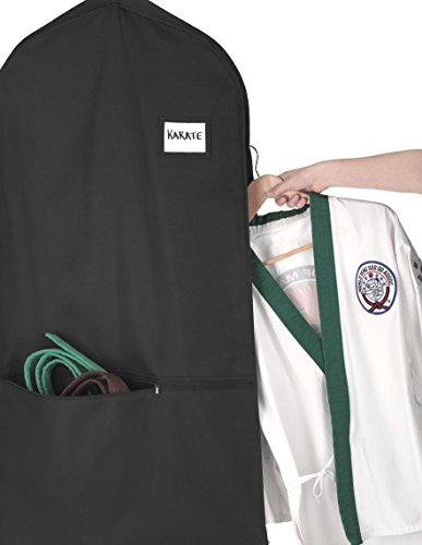 Whitmor Zippered Garment Bag with Pocket, Black - color: Garment Bag Black
