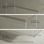 Aquiver 4-Tier Acrylic Shoe Rack - Shoe Rack Organizer - Modern Shoe Storage Shelf, Holds 12-16 Pairs of Shoes for Entryway, Closet - 25.6'' L x 11.8'' W x 28.3'' H, Clear, Easy Assembly & Clean - size: 25.6''L x 11.8''D x 28.3''H
