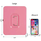 KYODOLED Large Metal Cash Box with Money Tray and Lock,Money Box with Cash Tray,Cash Drawer,9.84"x 7.87"x 3.54" Pink Large - color: Pink, size: Large