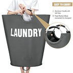 Maxsilan 160L XX-Large Laundry Basket, Freestanding Tall Clothes Hamper, Collapsible Laundry Bag, Dark Grey - color: Dark Grey, size: 160L