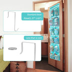 GOMAJI Over the Door Hanging Shoe Organizer, 12 Pockets, Turquoise - color: Turquoise
