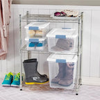 Sterilite 6-Pack Latching Box, Under Bed Storage Bins with Lids, Clear Plastic, 25 Quart - Heavy-Duty Organizing Containers for Closet, Bathroom, and Office - size: 25 Quart, style: 6 Pack