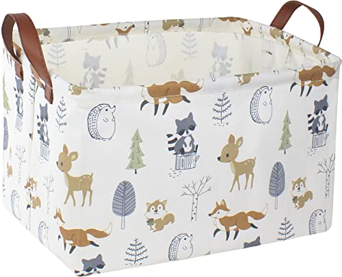NTAOHAMPER Rectangular Storage Basket, Books Box, Gift Basket, Room Decor(Animal) - color: Animal