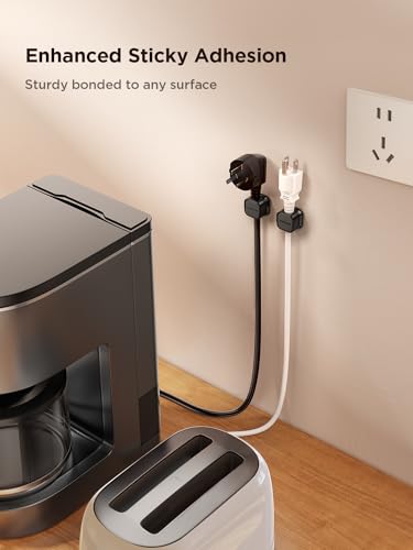 12 Pack Magnetic Cable Management Clips, Phone Electric Charging Cord Holder, Desktop Cord Organizer, Adhesive Cable Organizer Keeper for Home Kitchen Office Desk Outdoor Wall Car Bedroom Nightstand - color: 12-Pack