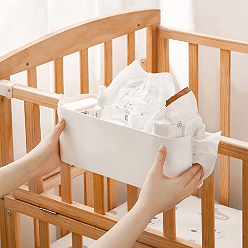 Bedside Storage Caddy Organizer, 2 Pcs Bedside Bunk Table Bed Shelf Holder, Hanging Basket Storage Box Magazine Holder for College Dorm Loft Bed Side Rail Rv Bathroom Desktop Bunk Bedside