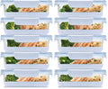 Ello Duraglass 3.4 Cup Meal Prep Sets 10Pc,Set-Glass Food Storage Container with Silicone Boot and Airtight BPA-Free Plastic Lids,Dishwasher,Microwave,and Freezer Safe,Halogen Blue,5 Count (Pack of 2) - color: Halogen Blue with Boot, size: 3.4 Cup (Pack o