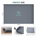 Under Sink Mat, 28" x 22" Silicone Kitchen Cabinet Tray, Waterproof & Flexible Under Sink Liner for Kitchen Bathroom and Laundry Room - size: 22"W x 28"L