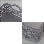 12-pack Small Plastic Tray, Desktop Storage Trays, Grey