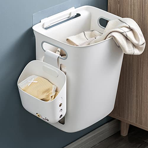 3 Pcs Hanging Shower Basket Caddy, Portable Walll Storage Organizer with Hooks for Bathroom Kithcen Dorm College, White - color: White, size: Large