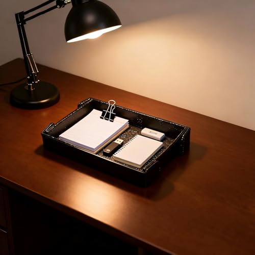 Valet Tray, Desktop Organizer and Catchall Tray for Keys, Wallet, Phone, Jewelry | Multi-Use Entryway Table, Desk & Nightstand Storage for Men & Women
