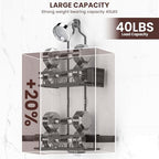 REINHARDT Shower Caddy Hanging, Rustproof Bathroom Caddy Anti-Swing Shower Organizer No Drilling Bath Racks with Soap Holder Multi Hooks Bathroom Storage for Shampoo Sponge, Grey - color: Grey