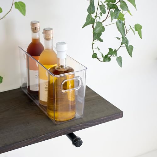 iDesign Slim Clear Plastic Storage Bin, Tall Narrow Organizer for Kitchen, Fridge, or Pantry, 2-Pack - style: Pack of 2