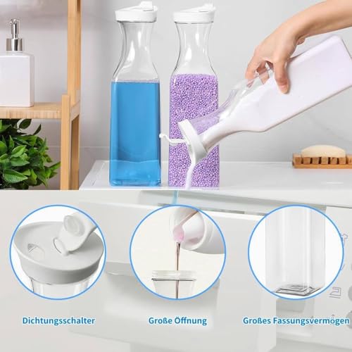 Detergent Storage, 1.5 L Large Capacity Detergent Powder Storage Box, Detergent Box, Detergent Container, 3 pcs,For Detergent, On Fabric Softener Storage