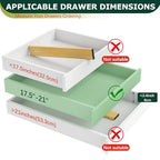 Lzerking Kitchen Drawer Dividers 6 Pack, 17-22" Adjustable Bamboo Drawer Organizers Large, Spring Loaded, Expandable Utensil Organizer, Works in Kitchen, Dresser, Closet, Bathroom, Bedroom